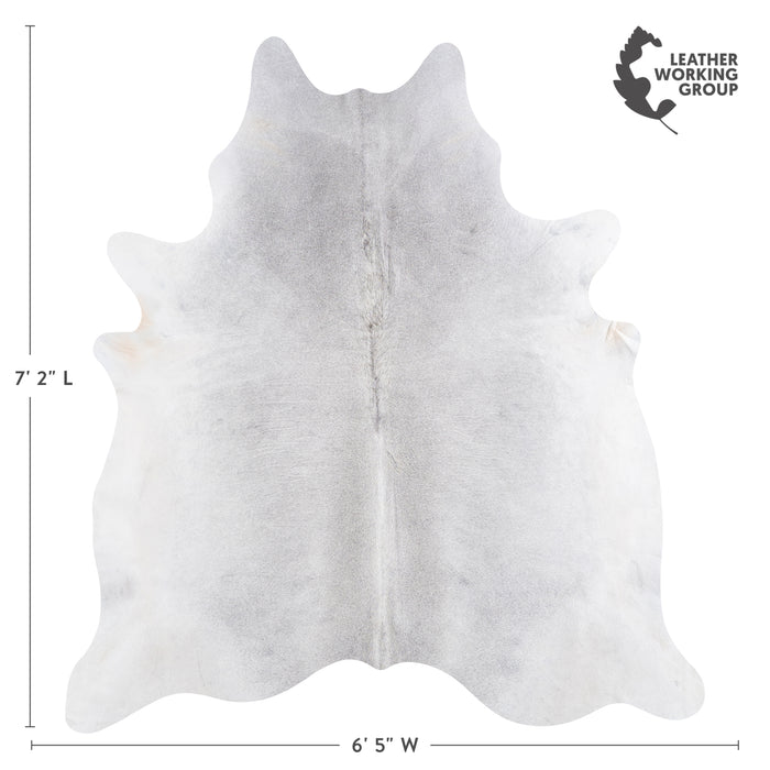 Brazilian Grey Cowhide Rug Size 7'2" L x 6'5" W 4813