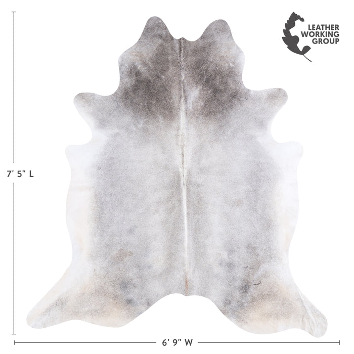 Brazilian Grey Cowhide Rug Size 7'5" L x 6'9" W 4815