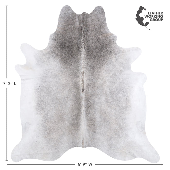 Brazilian Grey Cowhide Rug Size 7'2" L x 6'9" W 4834