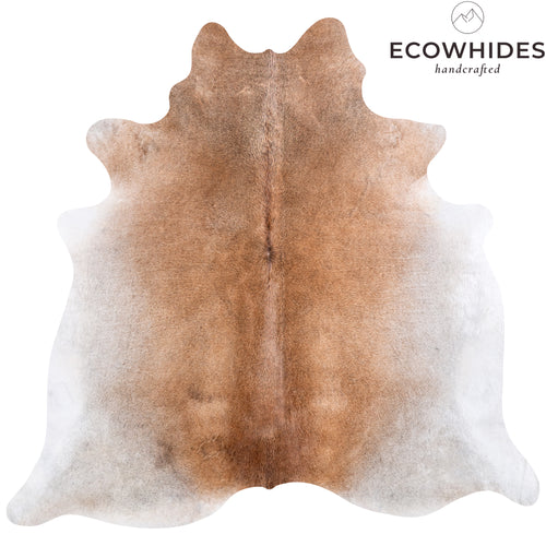 Brazilian Grey Palomino Cowhide Rug Size 6'11" L x 7'3" W 4882