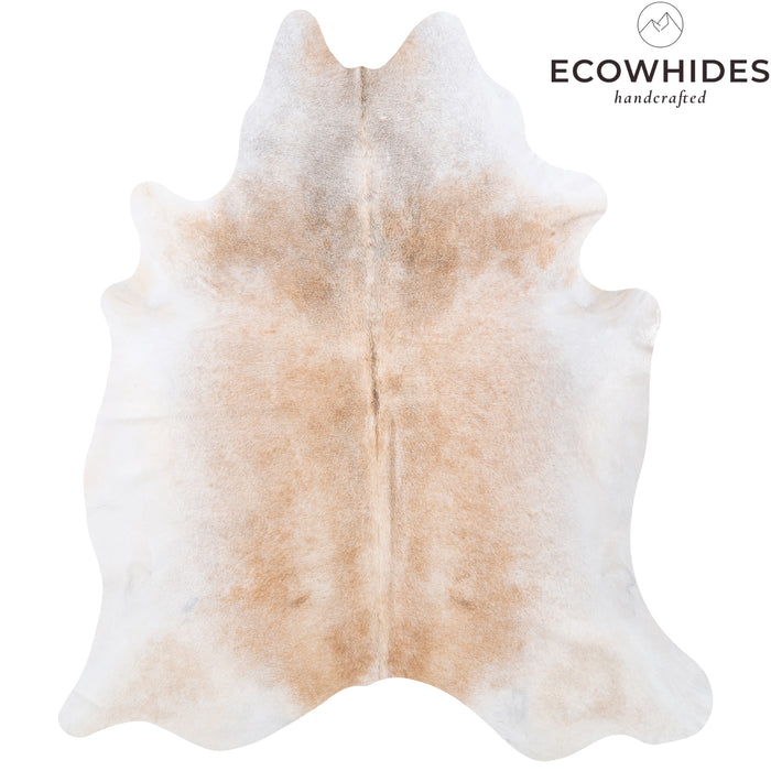 Brazilian Grey Palomino Cowhide Rug Size 7'9" L x 6'9" W 4919