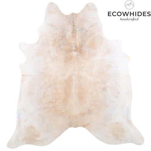 Brazilian Grey Palomino Cowhide Rug Size 7'8" L x 7'3" W 4923