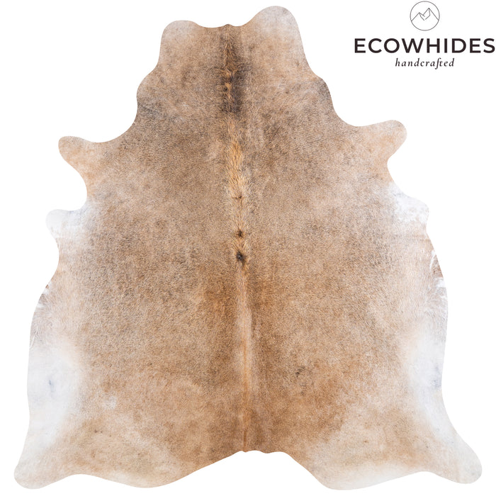 Brazilian Grey Palomino Cowhide Rug Size 7'5" L x 7'2" W 4925