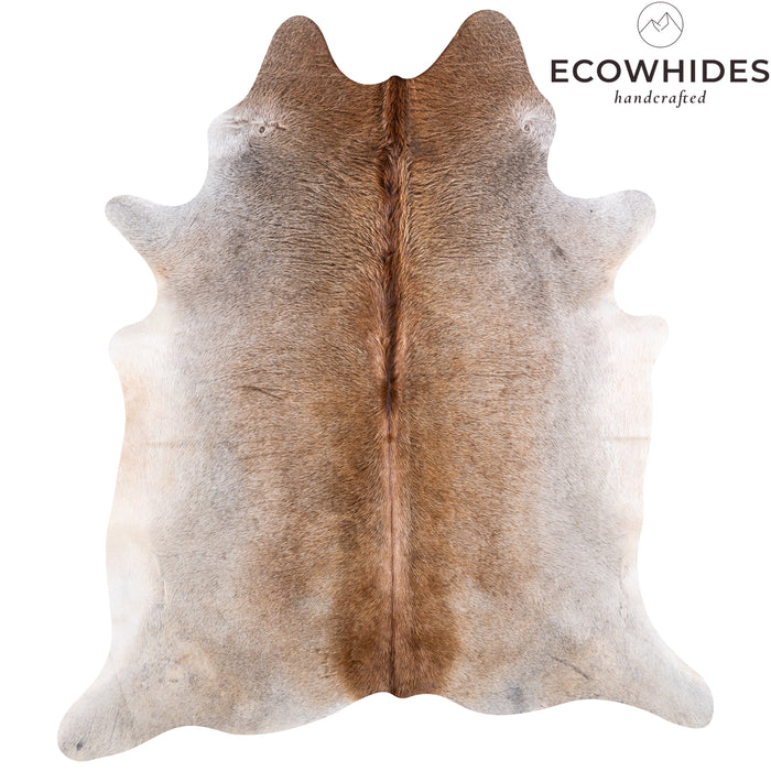 Brazilian Grey Palomino Cowhide Rug Size 7'10" L x 6'11" W 4927