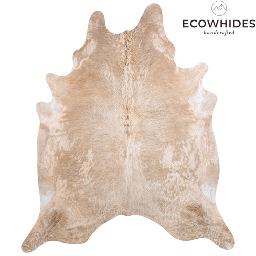 Brazilian Champagne Cowhide Rug Size 8'4" L x 7'4" W 4932