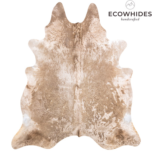 Brazilian Champagne Cowhide Rug Size 7'10" L x 6'9" W 4934