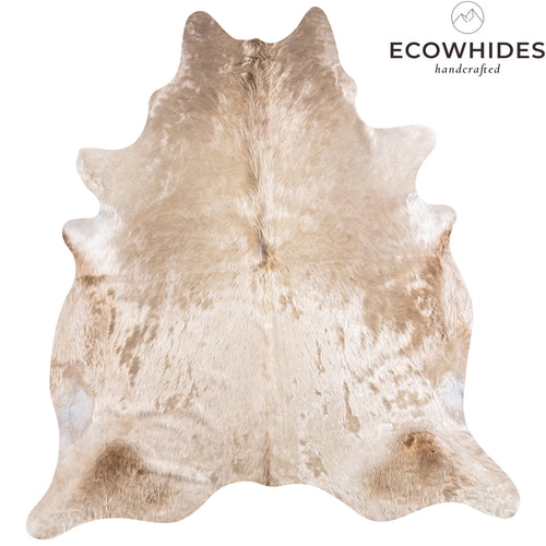Brazilian Champagne Cowhide Rug Size 7'8" L x 7'1" W 4936