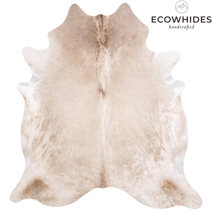 Brazilian Champagne Cowhide Rug Size 7'5" L x 6'10" W 4942