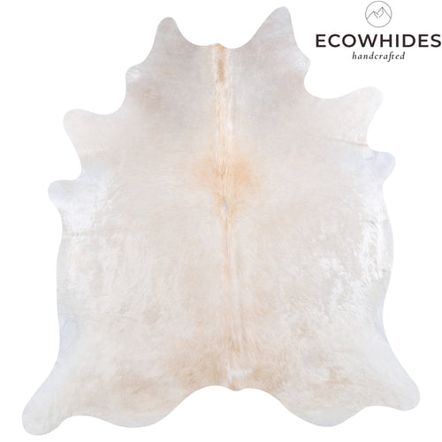 Brazilian Champagne Cowhide Rug Size 6'10" L x 6'5" W 4944