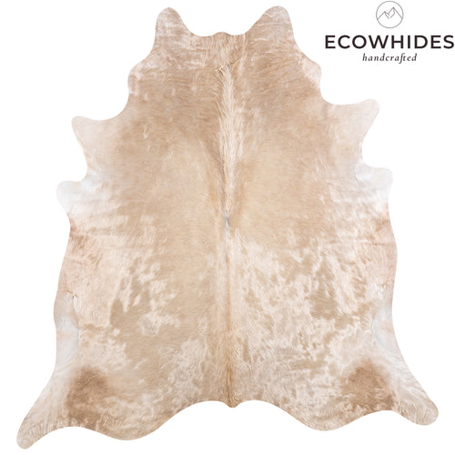Brazilian Champagne Cowhide Rug Size 7'0" L x 6'9" W 4946