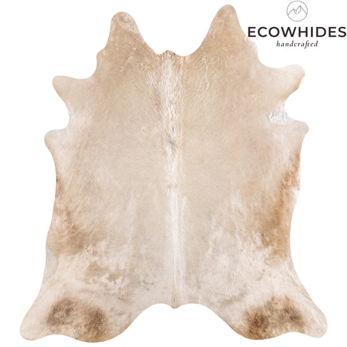 Brazilian Champagne Cowhide Rug Size 6'10" L x 6'4" W 4947