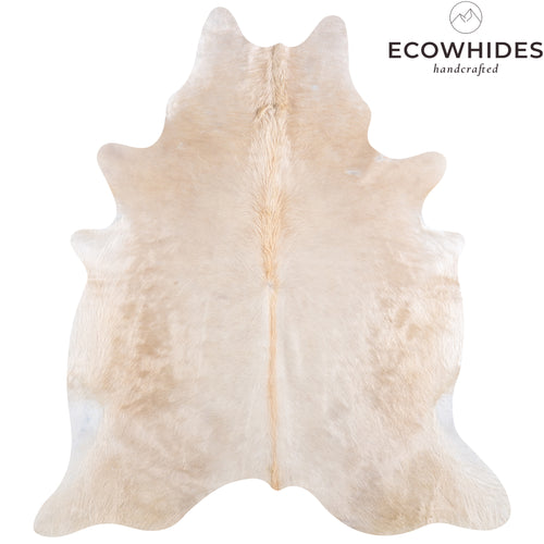 Brazilian Champagne Cowhide Rug Size 6'10" L x 6'4" W 4949