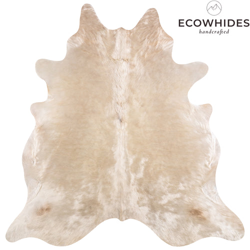 Brazilian Champagne Cowhide Rug Size 6'8" L x 6'6" W 4950