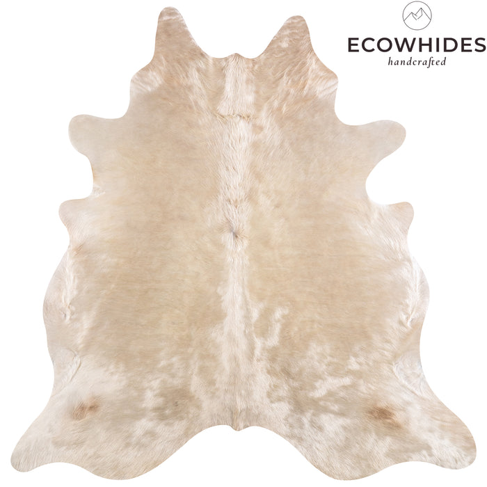 Brazilian Champagne Cowhide Rug Size 6'8" L x 6'6" W 4950