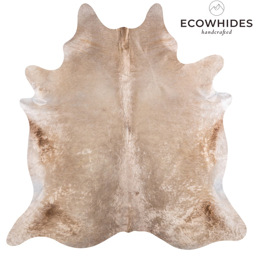 Brazilian Champagne Cowhide Rug Size 7'5" L x 7'2" W 4955