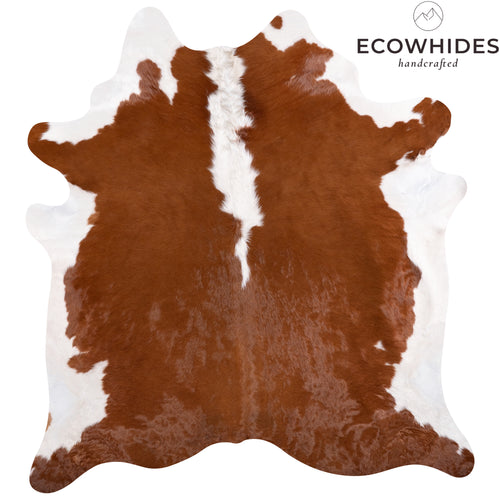 Brazilian Hereford Cowhide Rug Size 6'6" L x 7'5" W 4984