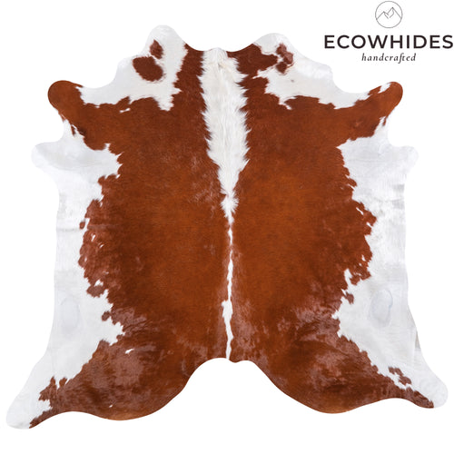 Brazilian Hereford Cowhide Rug Size 6'10" L x 7'8" W 4991