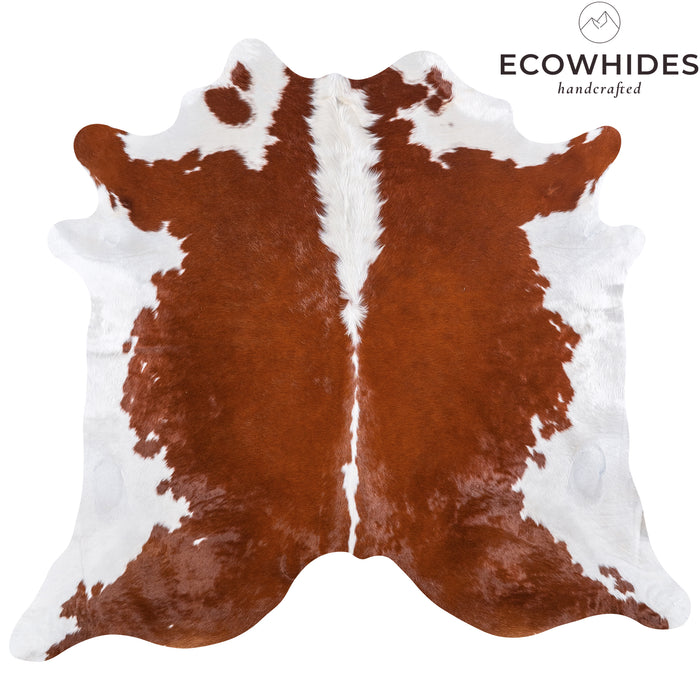 Brazilian Hereford Cowhide Rug Size 6'10" L x 7'8" W 4991