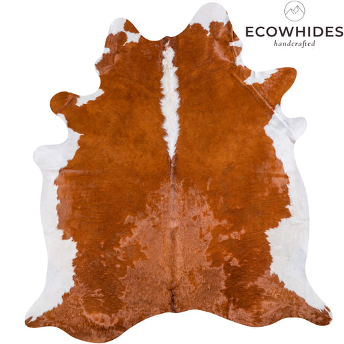Brazilian Hereford Cowhide Rug Size 7'7" L x 7'0" W 4993