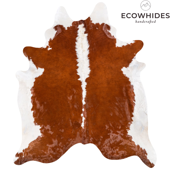 Brazilian Hereford Cowhide Rug Size 8'4" L x 7'2" W 4994