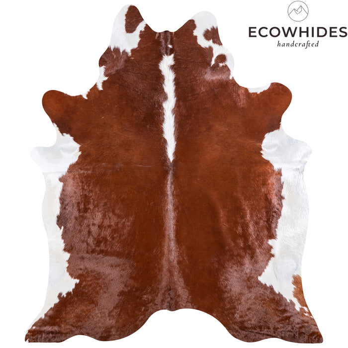 Brazilian Hereford Cowhide Rug Size 7'10" L x 6'9" W 4996