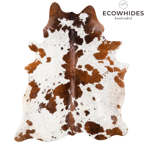 Brazilian Brown Salt and Pepper Cowhide Rug Size 7'0" L x 5'8" W 5141