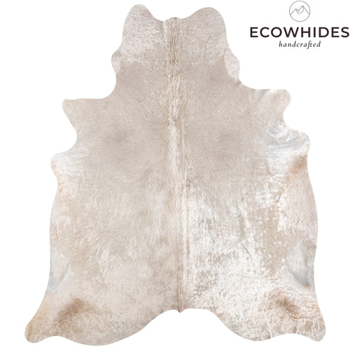 Brazilian Champagne Cowhide Rug Size 7'6" L x 6'8" W 5202