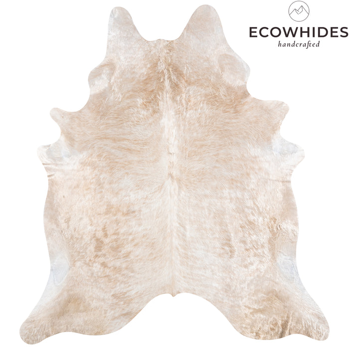 Brazilian Champagne Cowhide Rug Size 7'10" L x 6'11" W 5204