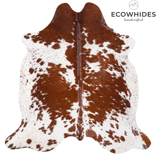 Brazilian Brown Salt and Pepper Cowhide Rug Size 7'0" L x 6'10" W 5334