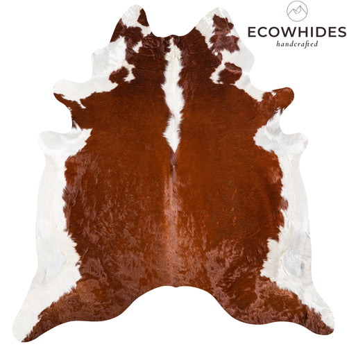 Brazilian Hereford Cowhide Rug Size 7'8" L x 7'3" W 5358