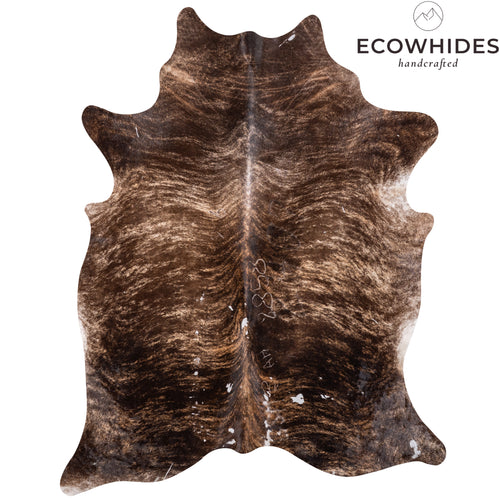 Vintage Brindle Cowhide Rug Size 6'2" L x 7'10" W 5520