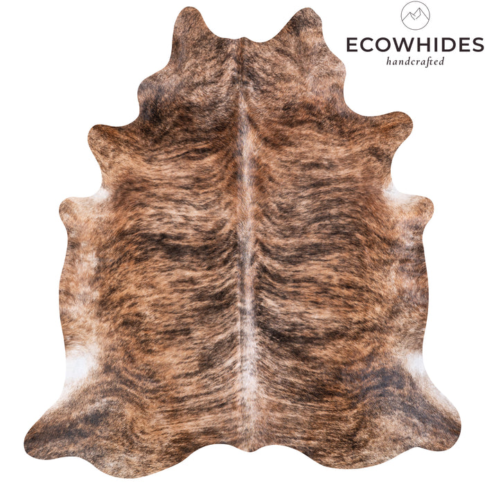 Brazilian Brindle Cowhide Rug Size 6'8" L x 6'8" W 5611