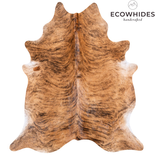 Brazilian Brindle Cowhide Rug Size 6'11" L x 6'1" W 5615