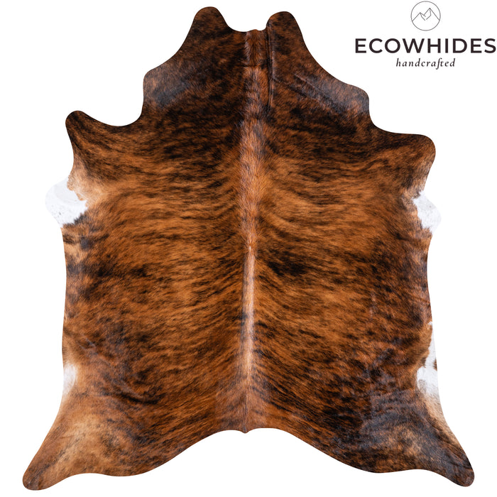 Brazilian Brindle Cowhide Rug Size 6'10" L x 6'3" W 5620