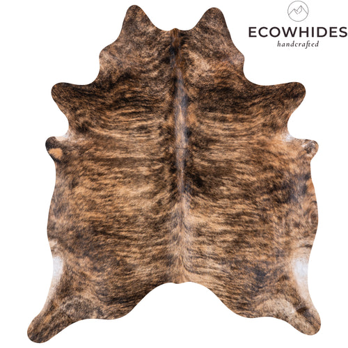 Brazilian Brindle Cowhide Rug Size 7'7" L x 6'8" W 5640