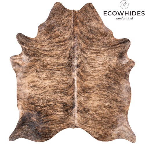 Brazilian Brindle Cowhide Rug Size 6'9" L x 6'2" W 5644