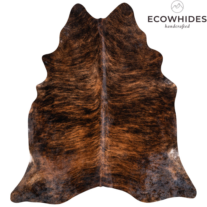 Brazilian Brindle Cowhide Rug Size 7'5" L x 6'10" W 5645