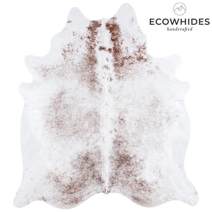 Brazilian Brown Salt and Pepper Cowhide Rug Size 7'6" L x 6'10" W 5714