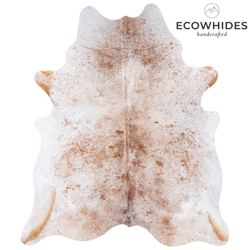 Brazilian Brown Salt and Pepper Cowhide Rug Size 7'9" L x 6'9" W 5724