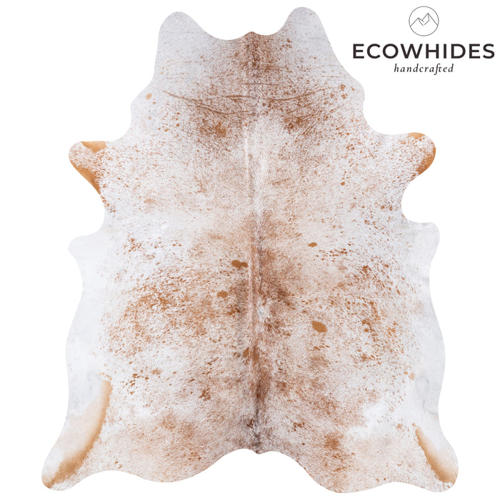 Brazilian Brown Salt and Pepper Cowhide Rug Size 7'9" L x 6'9" W 5724