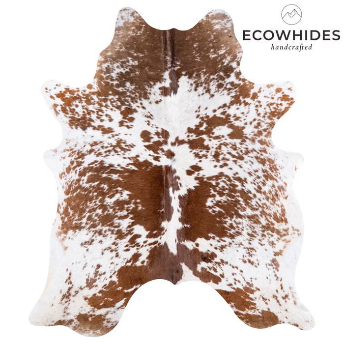 Brazilian Brown Salt and Pepper Cowhide Rug Size 7'8" L x 6'8" W 5727