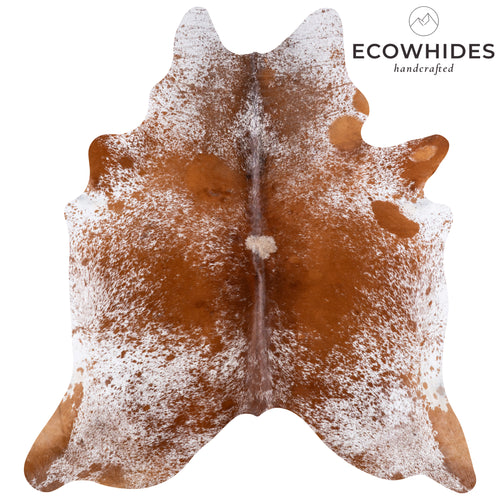 Brazilian Brown Salt and Pepper Cowhide Rug Size 7'5" L x 6'11" W 5765