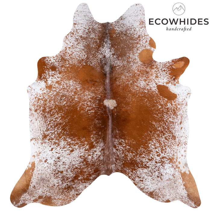 Brazilian Brown Salt and Pepper Cowhide Rug Size 7'5" L x 6'11" W 5765