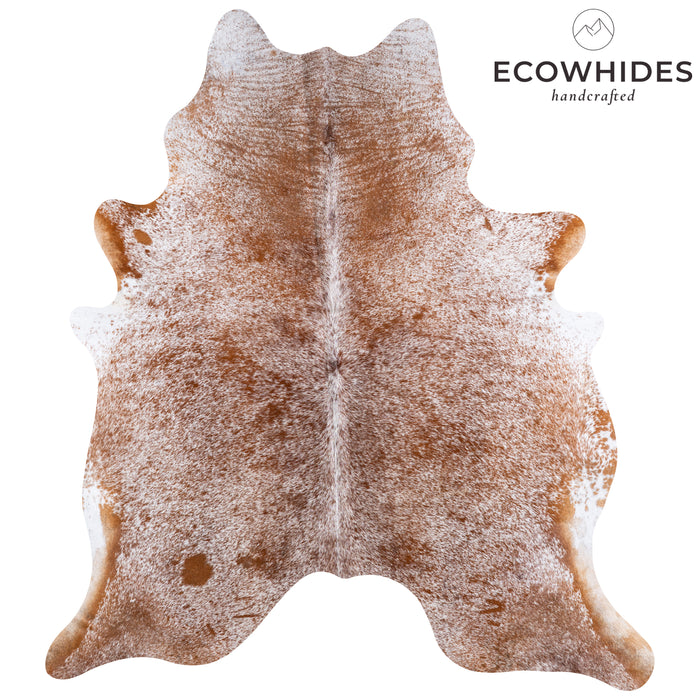 Brazilian Brown Salt and Pepper Cowhide Rug Size 7'8" L x 6'9" W 5772