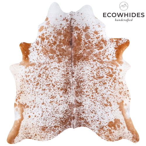 Brazilian Brown Salt and Pepper Cowhide Rug Size 7'4" L x 6'9" W 5778