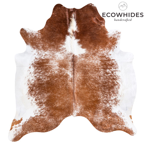 Brazilian Brown Salt and Pepper Cowhide Rug Size 7'2" L x 6'9" W 5779