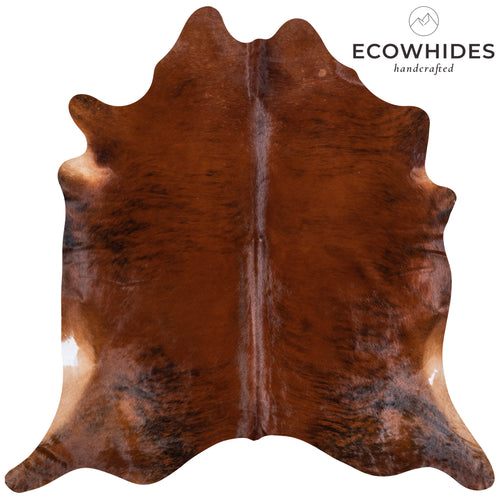 Brazilian Brindle Cowhide Rug Size 7'5" L x 7'4" W 5913