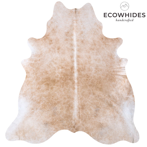 Brazilian Beige Cowhide Rug Size 7'7" L x 6'2" W 5939