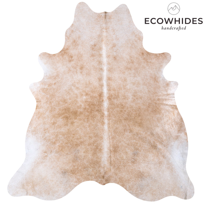 Brazilian Beige Cowhide Rug Size 7'7" L x 6'2" W 5939