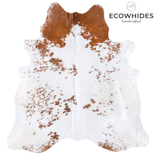 Brazilian Brown Salt and Pepper Cowhide Rug Size 7'11" L x 7'3" W 5951